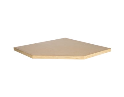 Matabro MB-TGW34, Rohová dřevěná pracovní deska do sestavy dílenského nábytku | 865x865x40 mm