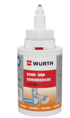 Würth 0893511050 Těsnicí hmota na trubky a závity s PTFE, nízká pevnost 50g