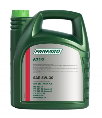 Fanfaro 6719 VW, Škoda 5W-30 5L (Plast)