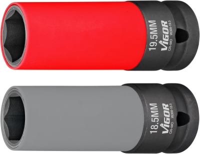 Vigor V6309 Sada nástrčných klíčů pro rázové utahováky 1/2" 2 Ks