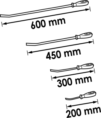 Vigor Sada montážních pák 4ks V1301