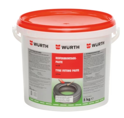 Würth 08901221 Montážní pasta na pneumatiky, bílá 5Kg
