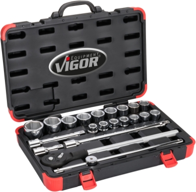 Vigor V2318N Sada nástrčných klíčů 21 Ks