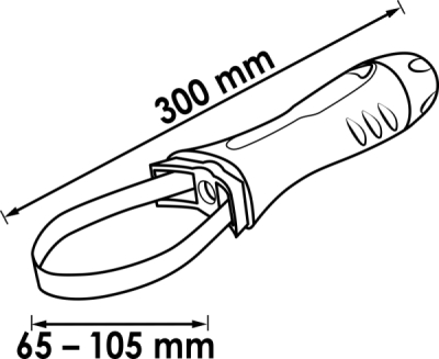 Vigor V2511N Pásový klíč olejového filtru 65-105mm