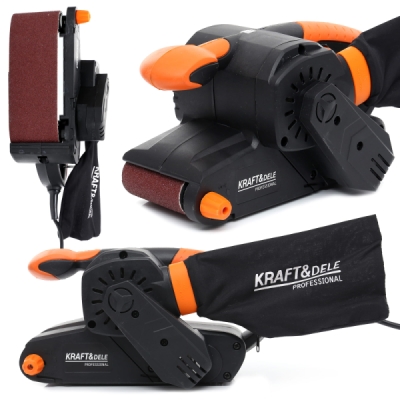 Kraft&Dele KD1679, Pásová bruska 1850W | 76x457 mm, 300 m/min, 3,4 kg