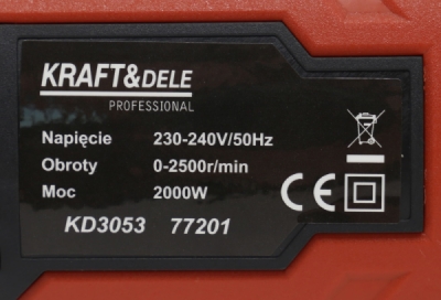 Kraft&Dele KD3053, Šavlová pila 2000W | 230 V, 0-2500 ot./min, 3 kg