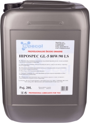 Specol Hipospec LS GL-5 80W-90 20L