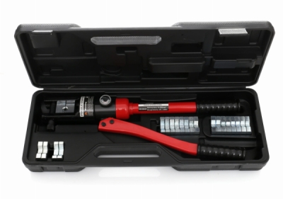 Kraft&Dele KD10340, Hydraulický lis | krimpování 16-300 mm2, 10 T drticí síla, dělené matrice