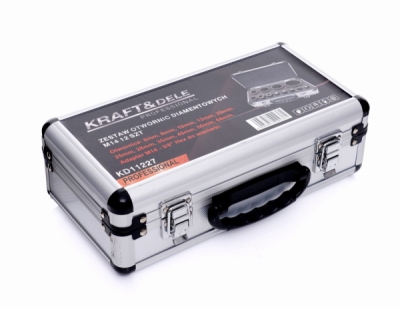 Kraft&Dele KD11227 | Diamantové jádrové frézy 6–68 mm pro bezpříklepové vrtání za mokra do keramiky, kameniny a kamene, adaptér M14 - 3/8 HEX