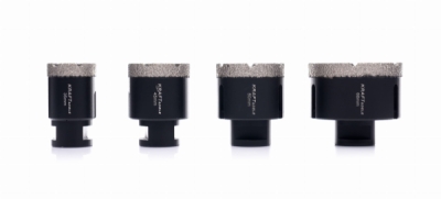 Kraft&Dele KD11227 | Diamantové jádrové frézy 6–68 mm pro bezpříklepové vrtání za mokra do keramiky, kameniny a kamene, adaptér M14 - 3/8 HEX