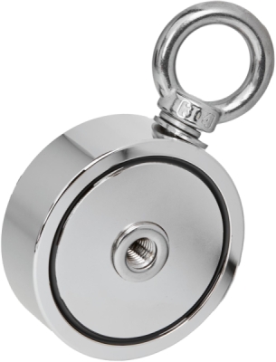 Kraft&Dele KD10418 | neodymový magnet s rukojetí, nosnost 180 kg, karabina pro rychlé spojení a oddělení, vhodný pro motory a generátory---