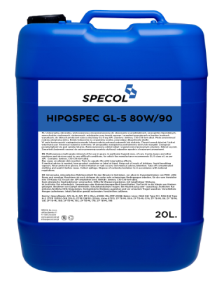 Specol Hipospec GL-5 80W-90 20L