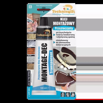 Technicqll Montážní lepidlo, průhledné 100ml