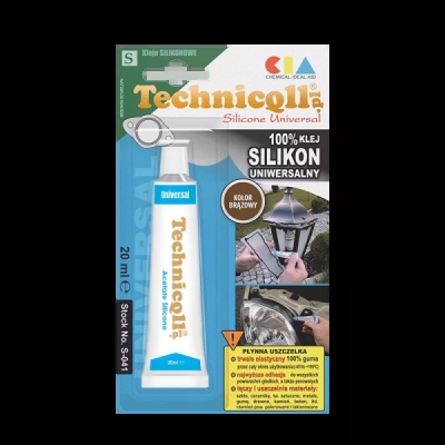 Technicqll Univerzální silikon v malé tubě, hnědá 20ml