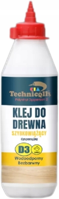 Technicqll Lepidlo na dřevo rychle lepivé, bezbarvé D3 500 ml