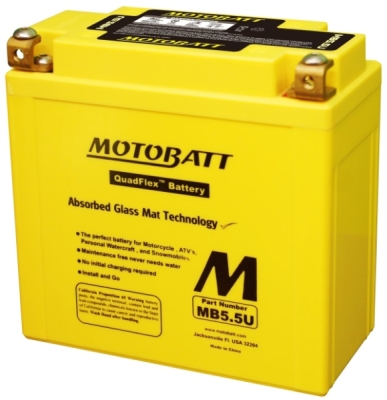 Motobatt 12V 5,5Ah 90A MB5.5U