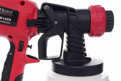 Kraft&Dele KD1655, Stříkací pistole 450W 1000ml | Vzduchový ráz 150-200 mm, Provozní tlak 2-5 psi