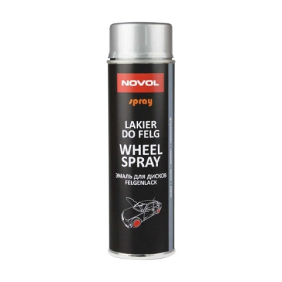 Novol 34102 Spray Wheel - Stříbrný lak na disky ve spreji 500ml