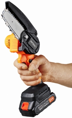 KD10627, Akumulátorová řetězová pila 21V | 4"