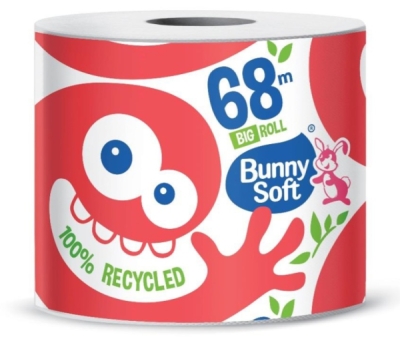 Bunny Soft Big Rolka Toaletní papír, dvouvrstvý, 68m v roli