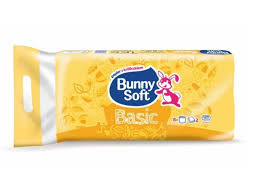 Bunny Soft Basic Toaletní papír, dvouvrstvý, 15m, 8Ks