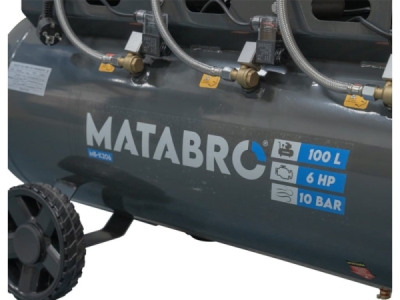 Matabro MB-K206, Bezolejový kompresor 100l, 230V, 6 pístů | 4500W