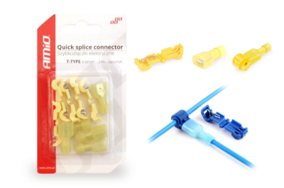 Amio 02345 Elektrické rychlospojky Typ-T 04-6mm2 24A blistr 5 ks