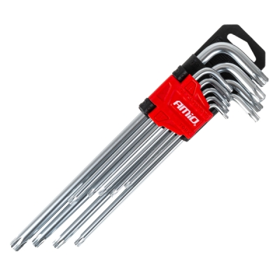 Amio 01039 Klíče TORX dlouhé 230mm 9 ks TKL