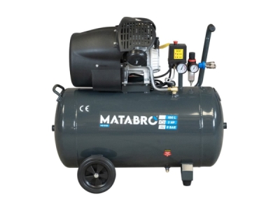 Matabro MB-K108, Olejový kompresor 100l, 230V s odlučovačem | 3500W