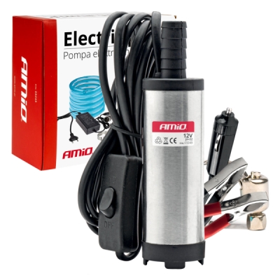 Amio03243 Elektrické čerpadlo na naftu 12V ponorné, průměr 38 mm -souprava s hadicí