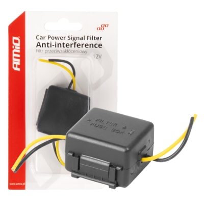 Amio 04099 Odrušovací filtr do auta se skleněnou pojistkou 12V