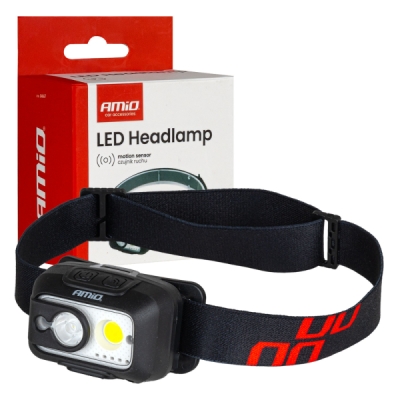 Amio 04667 Čelovka LED XPG+COB 1800mAh (BATT)