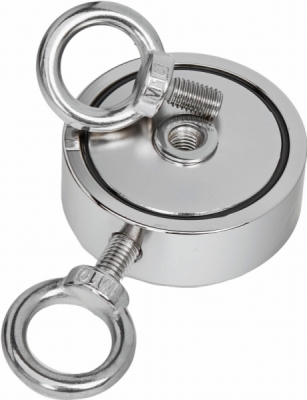 Kraft&Dele KD10417, Magnetický držák neodymový magnet | Nosnost 100 kg, permanentní magnet, karabina, robustní pouzdro