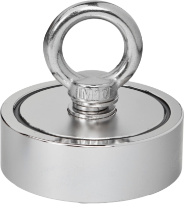 Kraft&Dele KD10417, Magnetický držák neodymový magnet | Nosnost 100 kg, permanentní magnet, karabina, robustní pouzdro