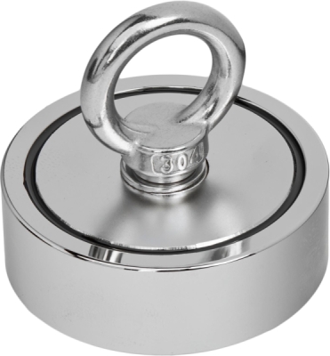 Kraft&Dele KD10417, Magnetický držák neodymový magnet | Nosnost 100 kg, permanentní magnet, karabina, robustní pouzdro