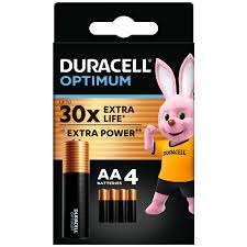 Duracell Optimum Extra life 1.5V AA LR6 4Ks