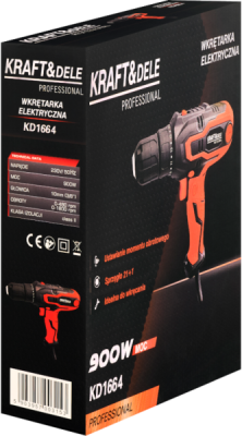 Kraft&Dele KD1664, Elektrický šroubovák 900W | 230 V, 2 rychlosti, 40 Nm