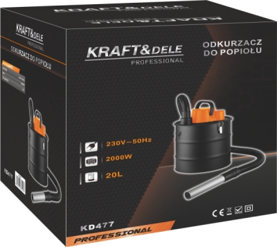 KD477, Odsavač popela 2000W | 20l
