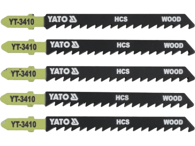 Yato YT-3410 List pilový do přímočaré pily na dřevo typ T 6TPI sada 5 ks