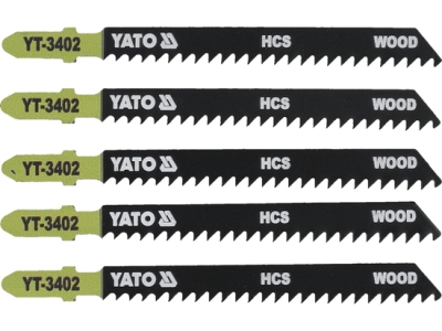 Yato YT-3402 List pilový do přímočaré pily 100 mm na dřevo TPI8 5 ks