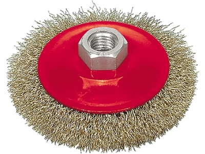 Vorel 06973 Kartáč drátěný boční 115 mm pomosazený drát