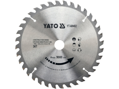 Yato YT-60482 Kotouč na dřevo 180x36Tx20mm