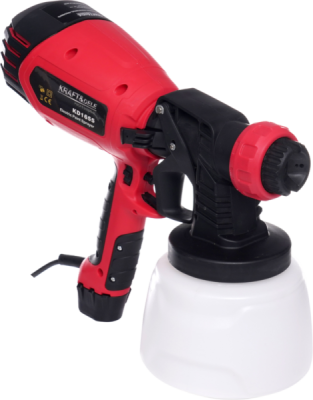 Kraft&Dele KD1655, Stříkací pistole 450W 1000ml | Vzduchový ráz 150-200 mm, Provozní tlak 2-5 psi