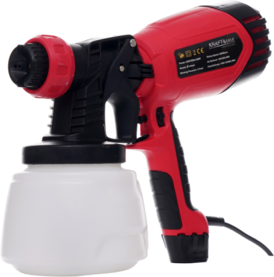 Kraft&Dele KD1655, Stříkací pistole 450W 1000ml | Vzduchový ráz 150-200 mm, Provozní tlak 2-5 psi