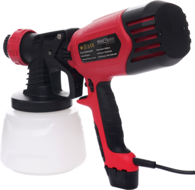 Kraft&Dele KD1655, Stříkací pistole 450W 1000ml | Vzduchový ráz 150-200 mm, Provozní tlak 2-5 psi
