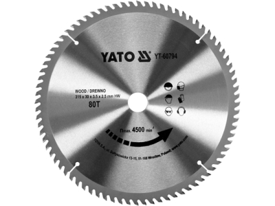 Yato YT-60794 Kotouč na dřevo 315x80Tx30mm