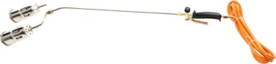 Kraft&Dele KD10305, Plynový hořák na střešní krytinu | 2x 60 mm tryska, 1250-1850 °C, 4000 g/h, hadice 3 m