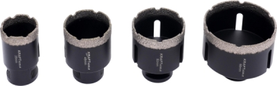 Kraft&Dele KD11227 | Diamantové jádrové frézy 6–68 mm pro bezpříklepové vrtání za mokra do keramiky, kameniny a kamene, adaptér M14 - 3/8 HEX