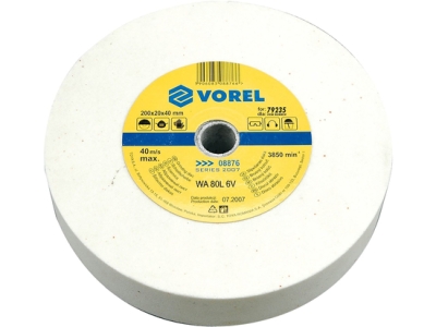 Vorel 08876 Kotouč do stolní brusky 200x20x40mm