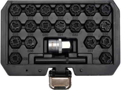 Yato YT-060305 Nástrčné klíče na bezpečnostní šrouby kol VW AUDI 22ks
